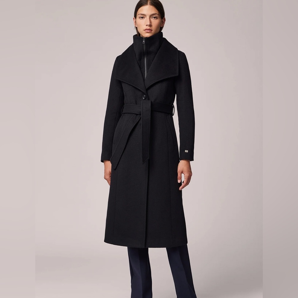 Soia&Kyo Black Ilana wool coat
